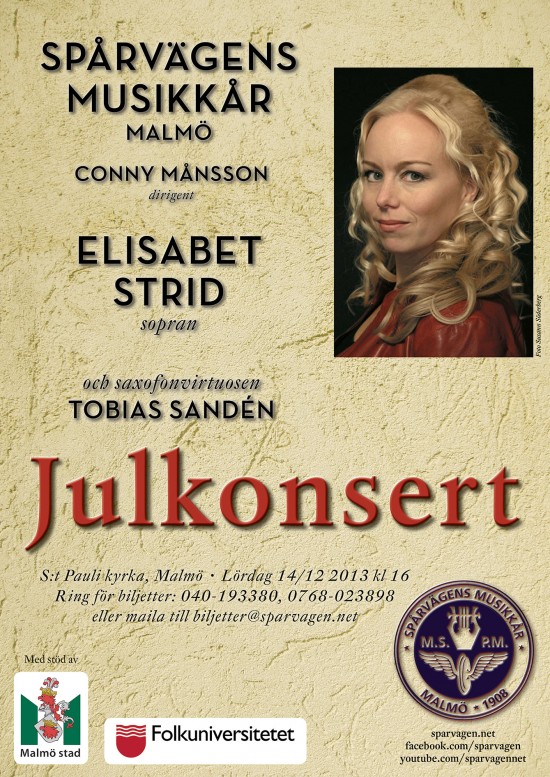 Julkonsert 2013 affisch